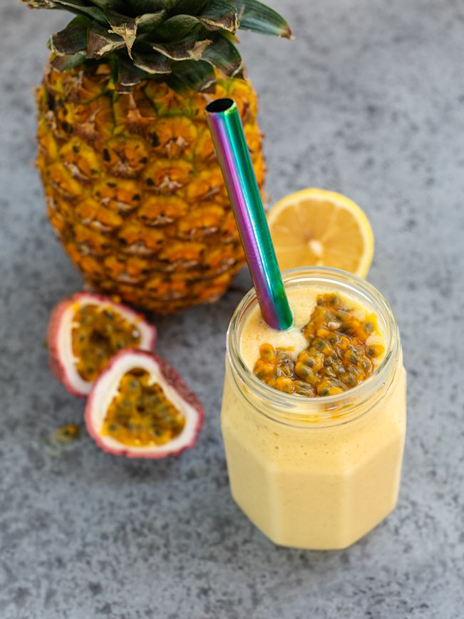 Tropical Protein Smoothie Rezept Tropical Protein Smoothie Rezept