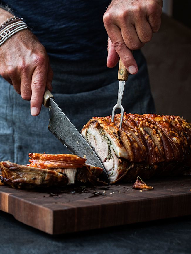 Porchetta – gefüllter Schweinebraten Rezept Porchetta – gefüllter Schweinebraten Rezept