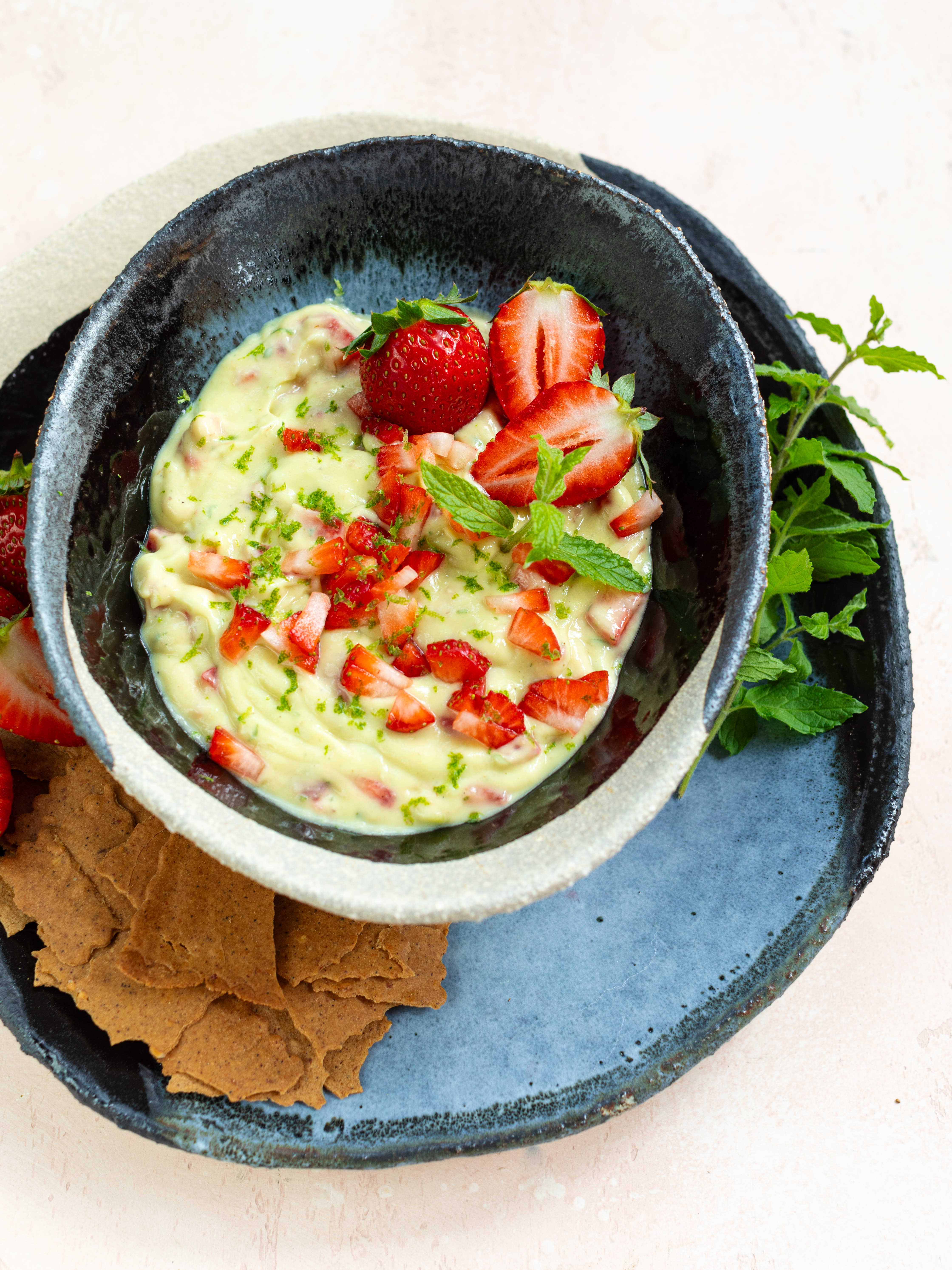 Süsse Erdbeeren-Guacamole Rezept 1