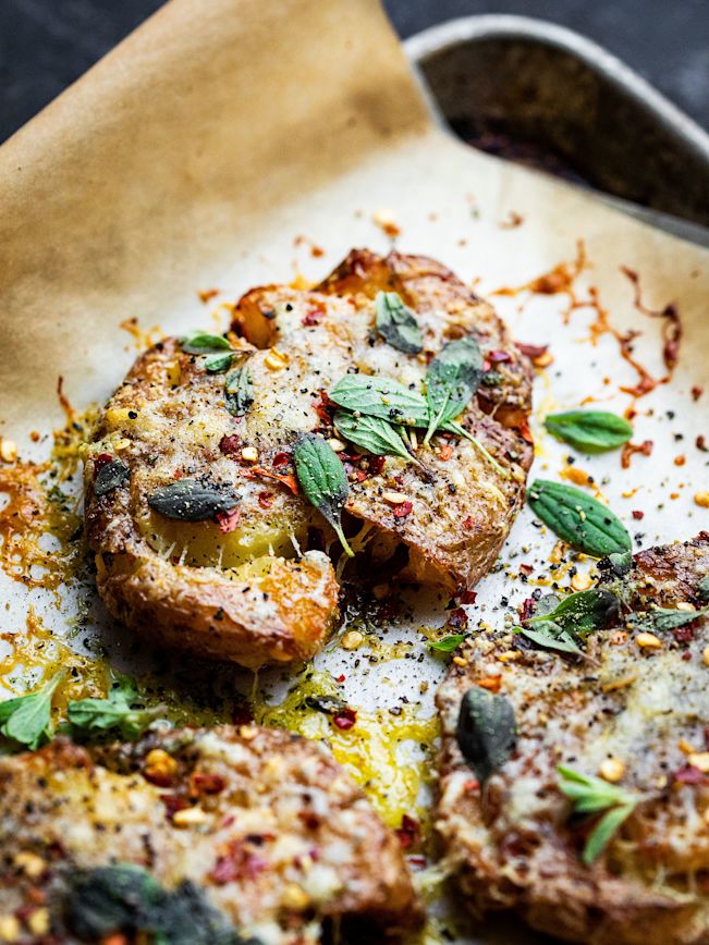 Doppelt geroestete Parmesankartoffeln Rezept Doppelt geroestete Parmesankartoffeln Rezept