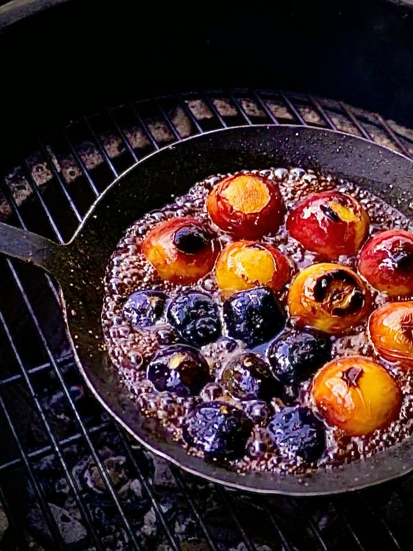 Geschmorte Pfirsiche und Feigen mit Amaretto Rezept 3