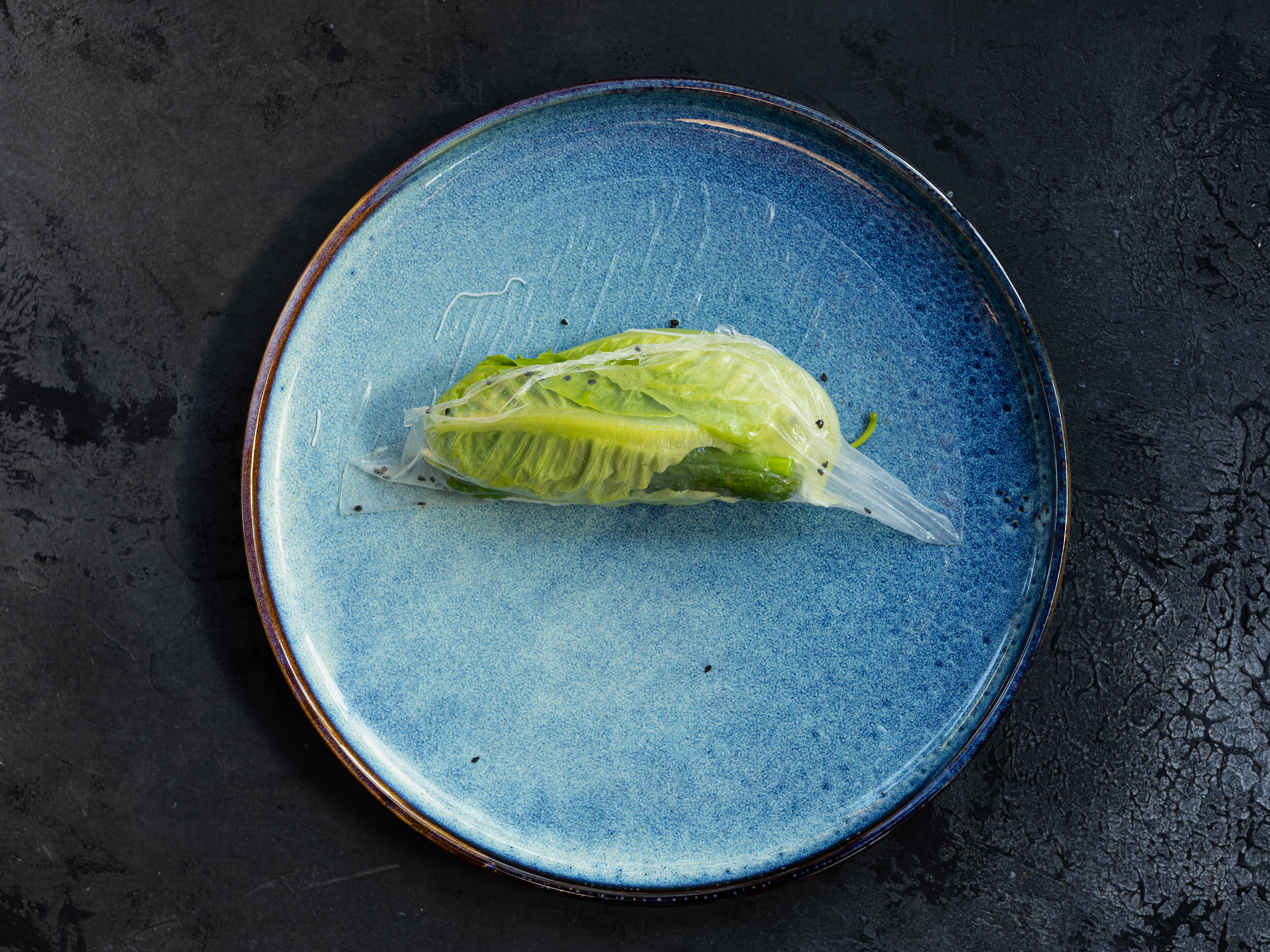 Schritt 6: Grüne Sommerrollen füllen