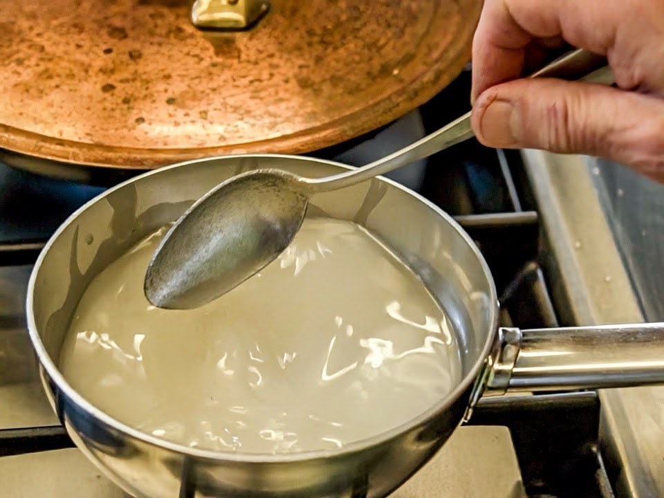 Schritt 1: Vanillecreme für Schokoladen-Ingwer-Caramel Glace zubereiten 