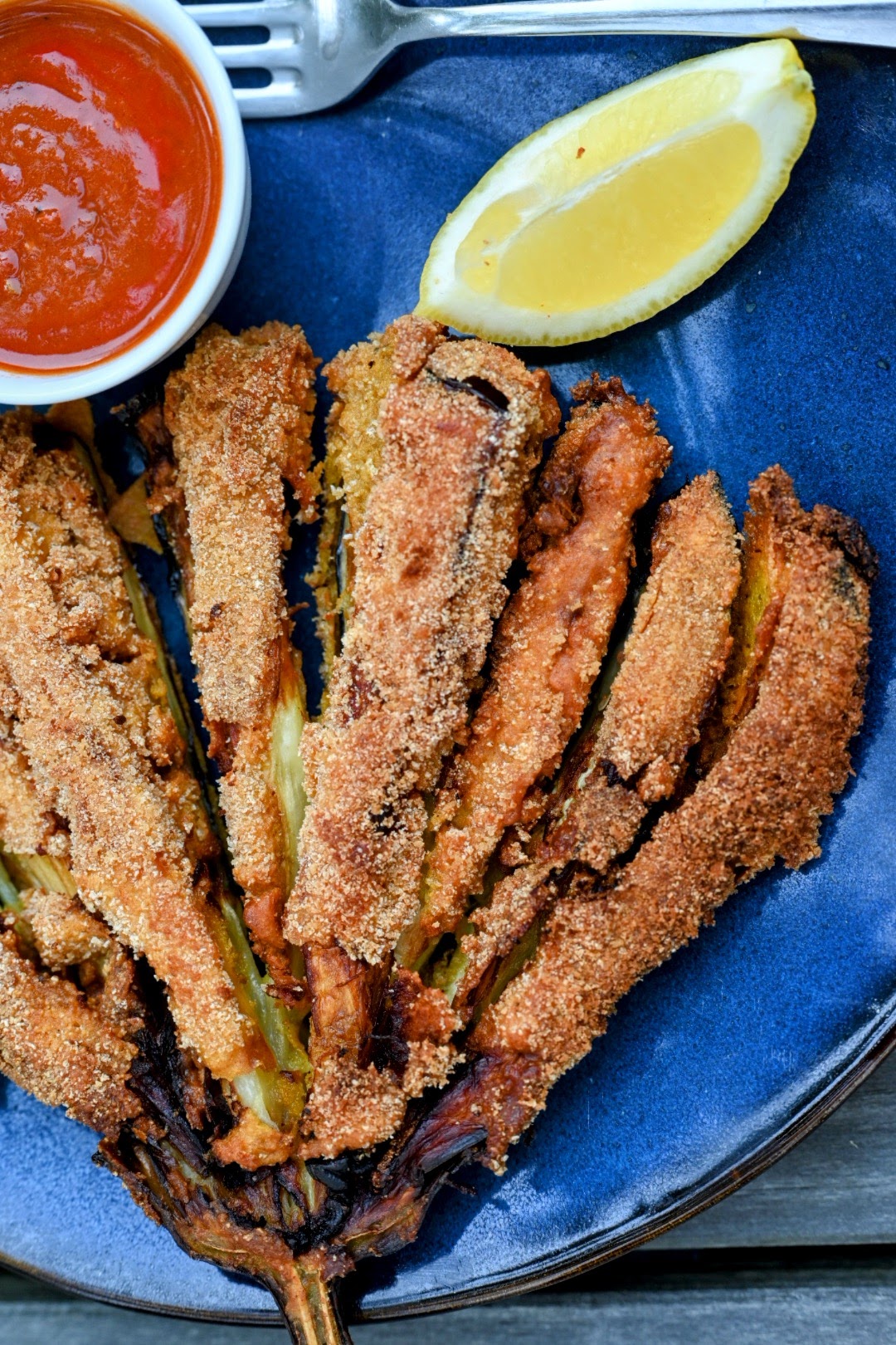 Gebackenes Auberginenfächer-Steak Rezept2