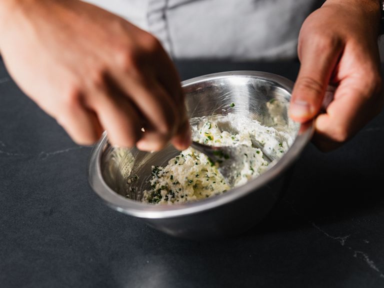 Schritt 6: Ricotta marinieren Schritt 6: Ricotta marinieren