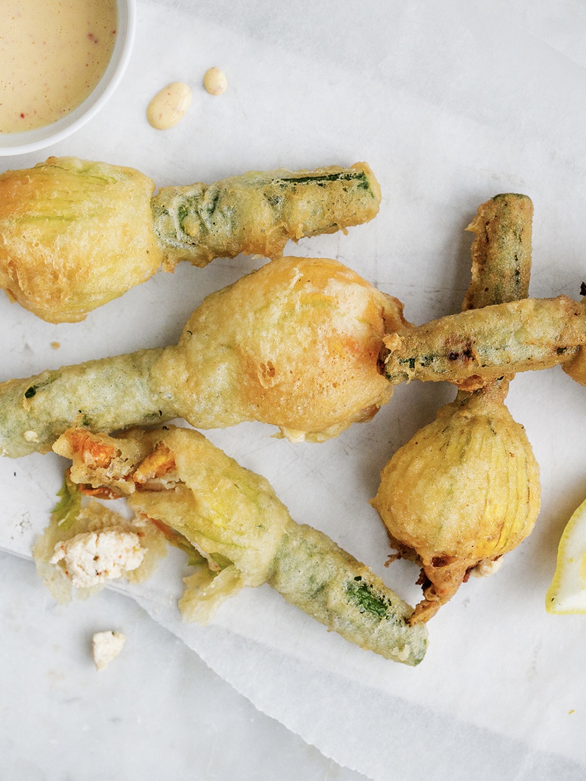 Fiori di zucca ripieni Rezept