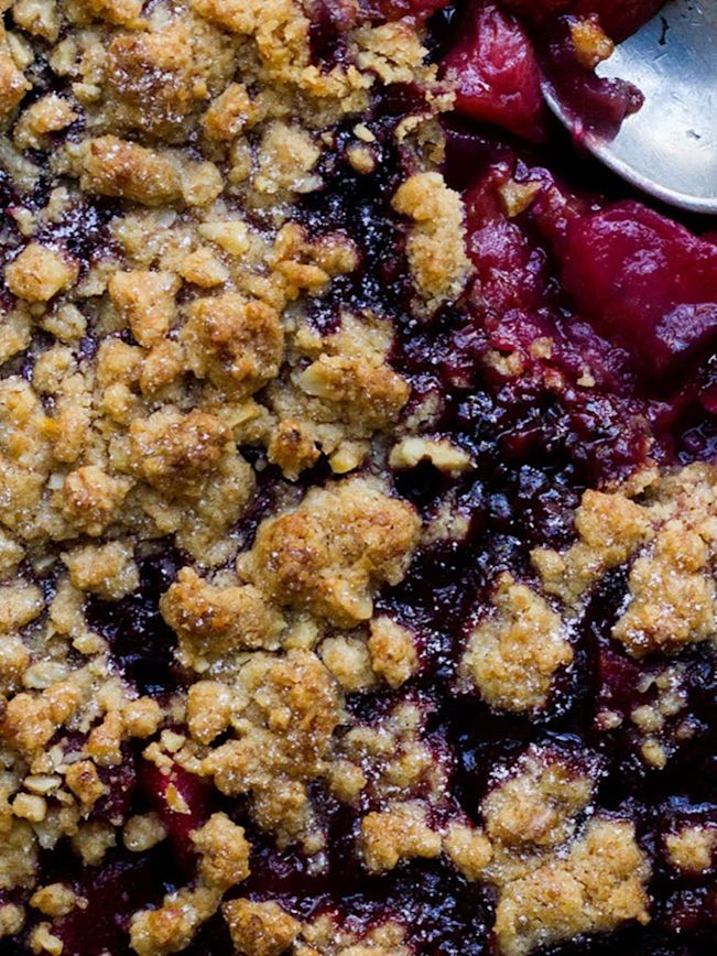 Pflaumen Crumble mit Apfel Rezept 2 Pflaumen Crumble mit Apfel Rezept 2