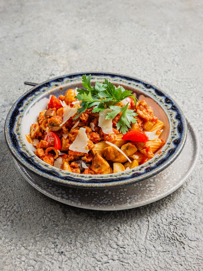 Pasta mit Bolognese alla Boscaiola Rezept Pasta mit Bolognese alla Boscaiola Rezept