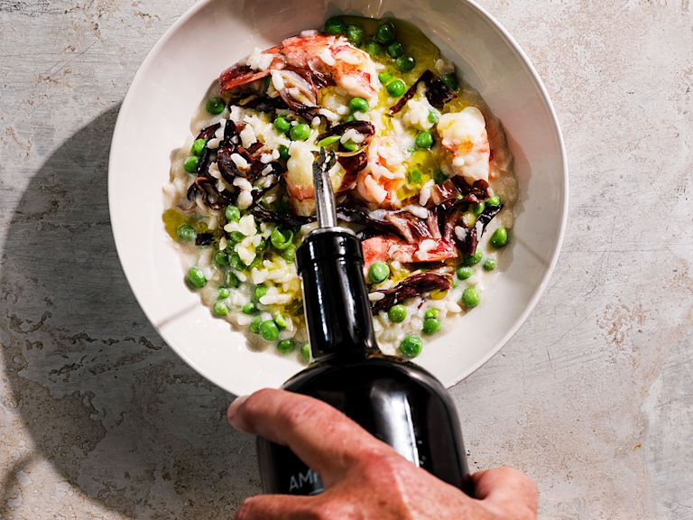 Schritt 3: 3. Risotto fertig kochen und abschmecken Schritt 3: 3. Risotto fertig kochen und abschmecken