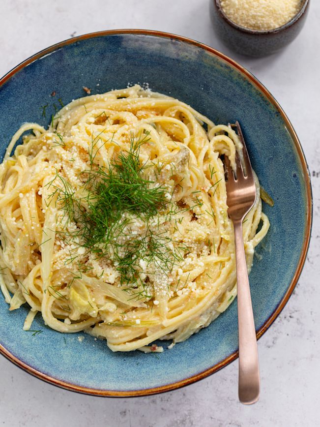 Pasta mit geröstetem Fenchel Rezept 1 Pasta mit geröstetem Fenchel Rezept 1