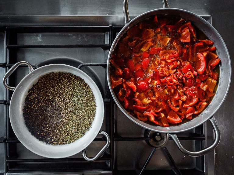 Schritt 4. Zubereitung der Harissa Schritt 4. Zubereitung der Harissa