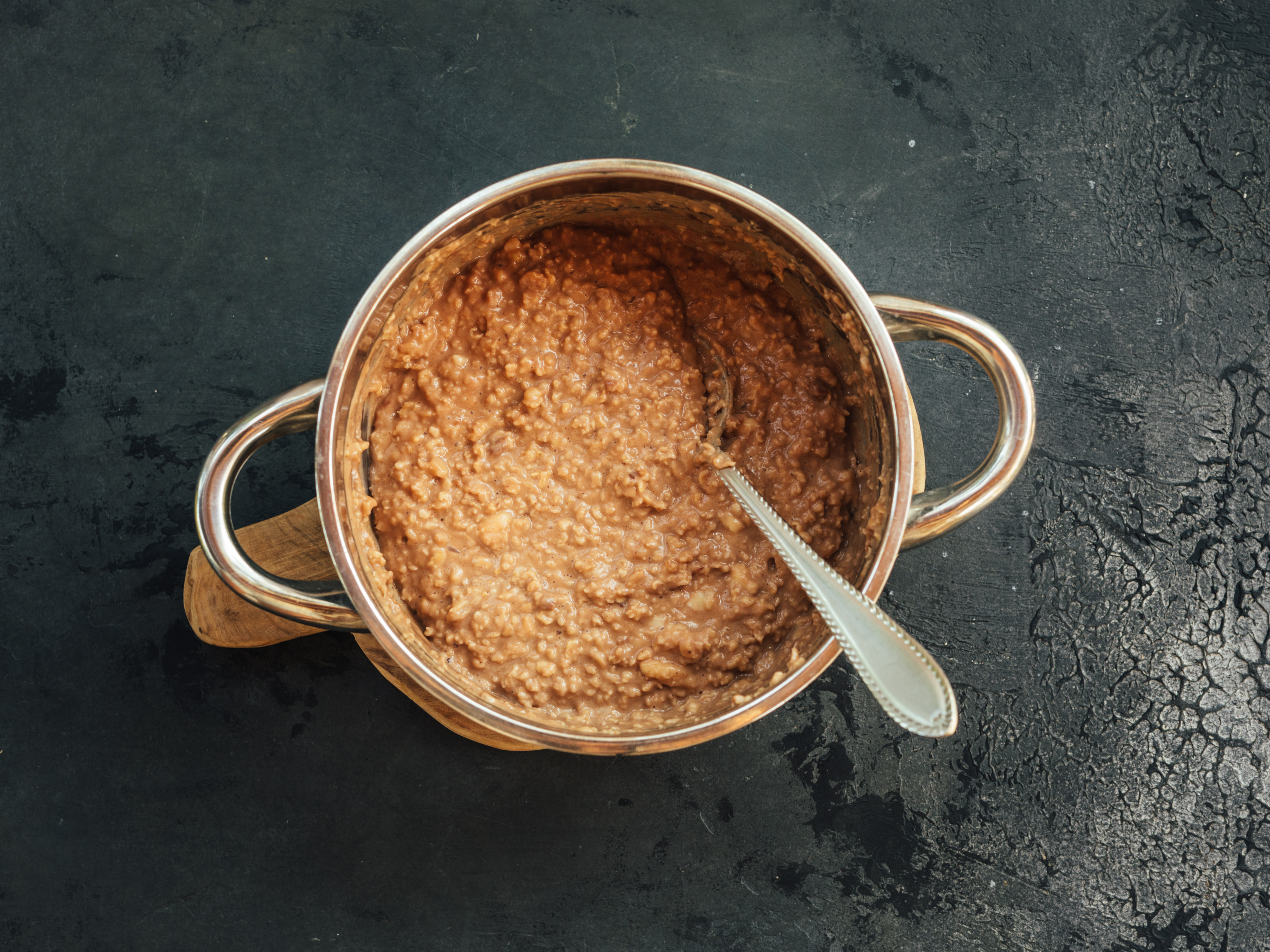 Schritt 1: Porridge für  Schoko-Banane Porridge zubereiten