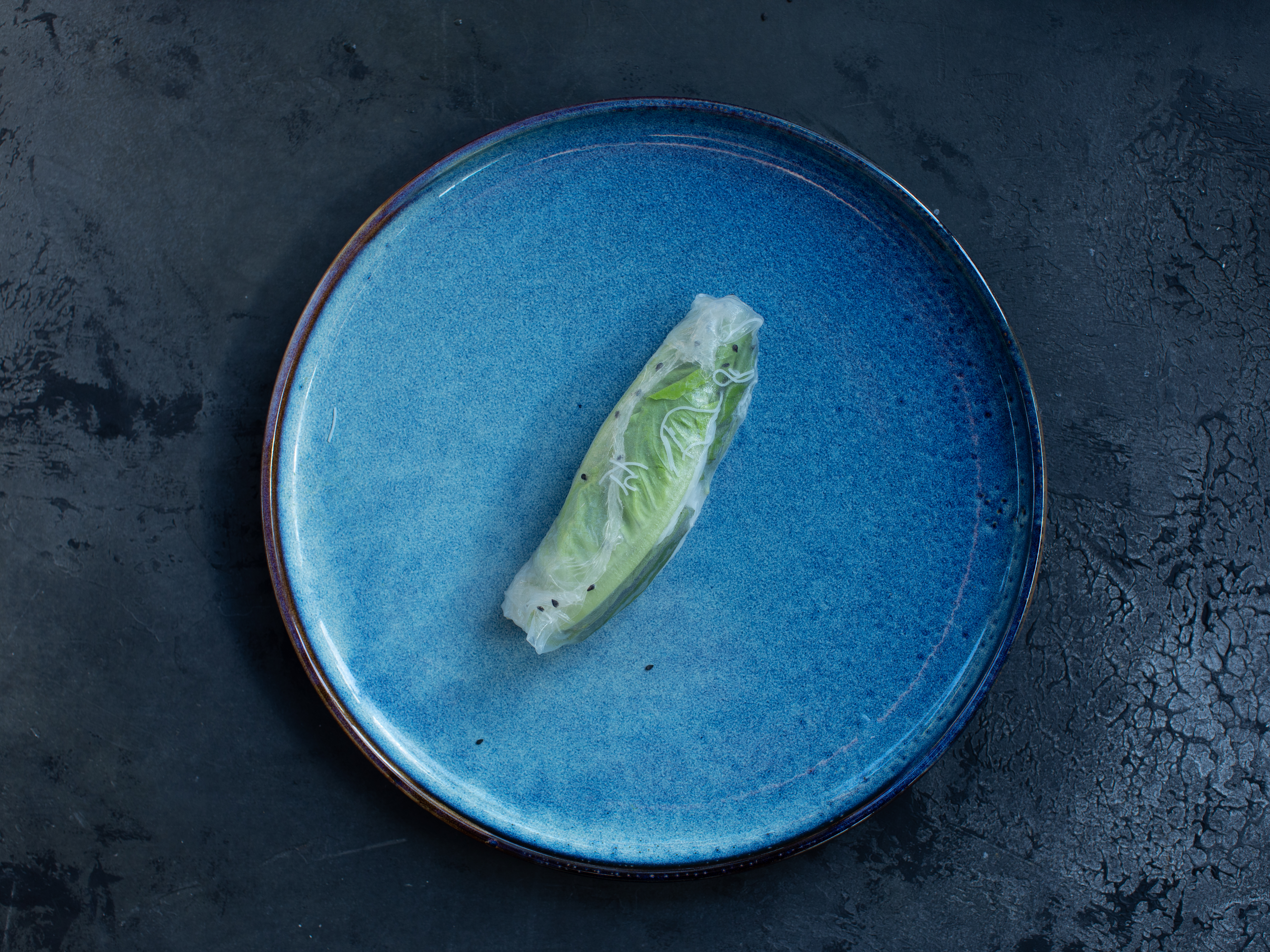 Schritt 6: Grüne Sommerrollen füllen