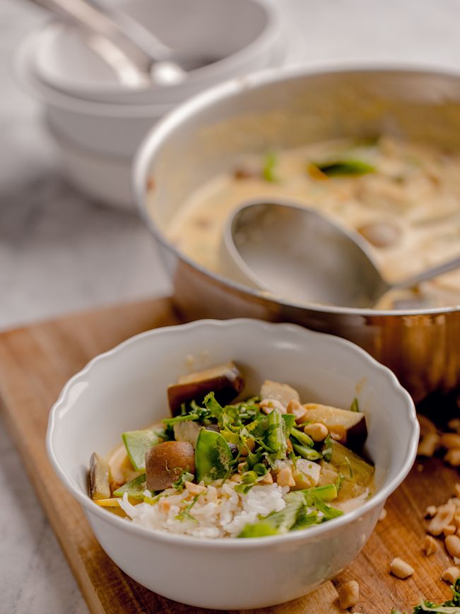 Gelbes «orient» Curry mit Pilzen Rezept Gelbes «orient» Curry mit Pilzen Rezept