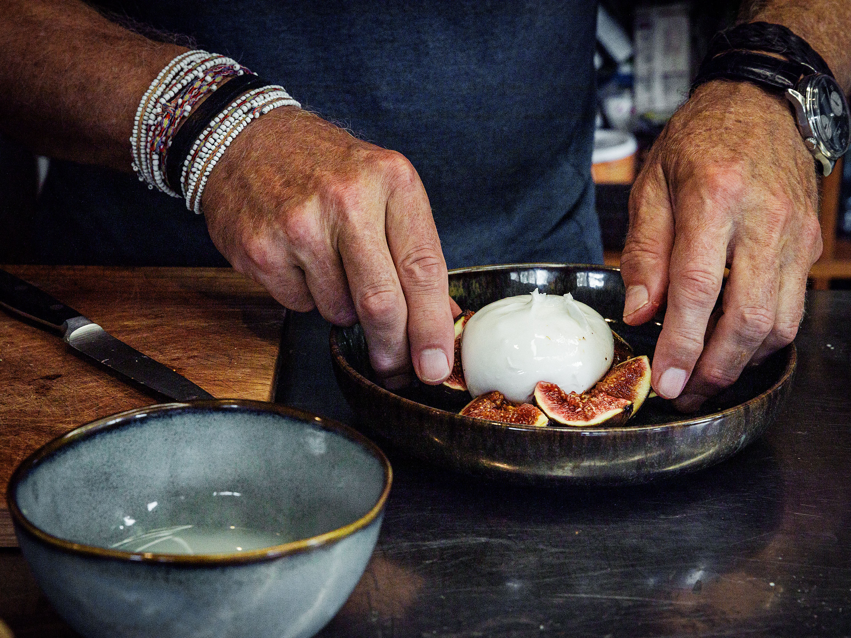 Schritt 2: Burrata mit Feigen und Rösttomaten