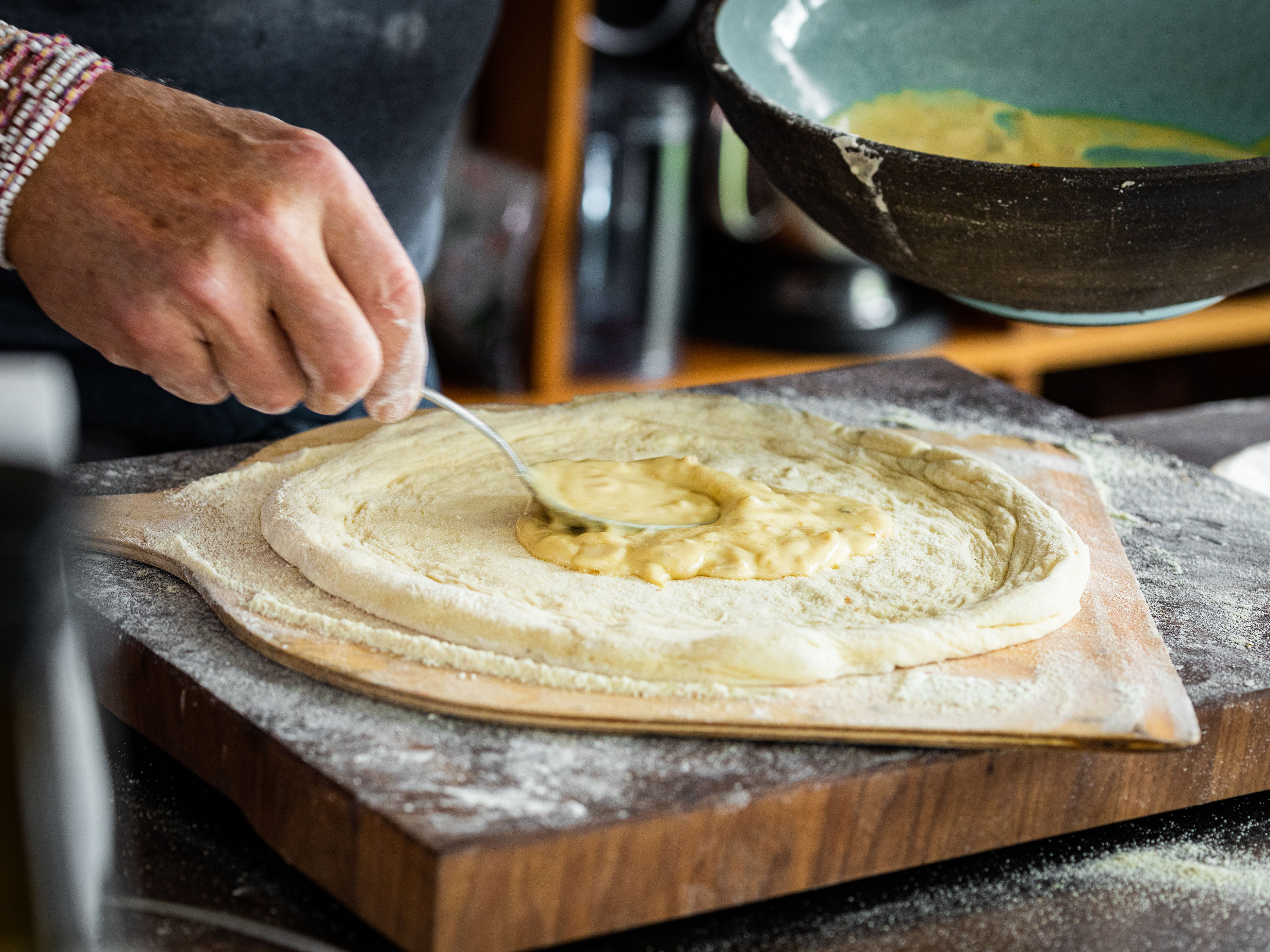 Schritt 4: Pizza belegen