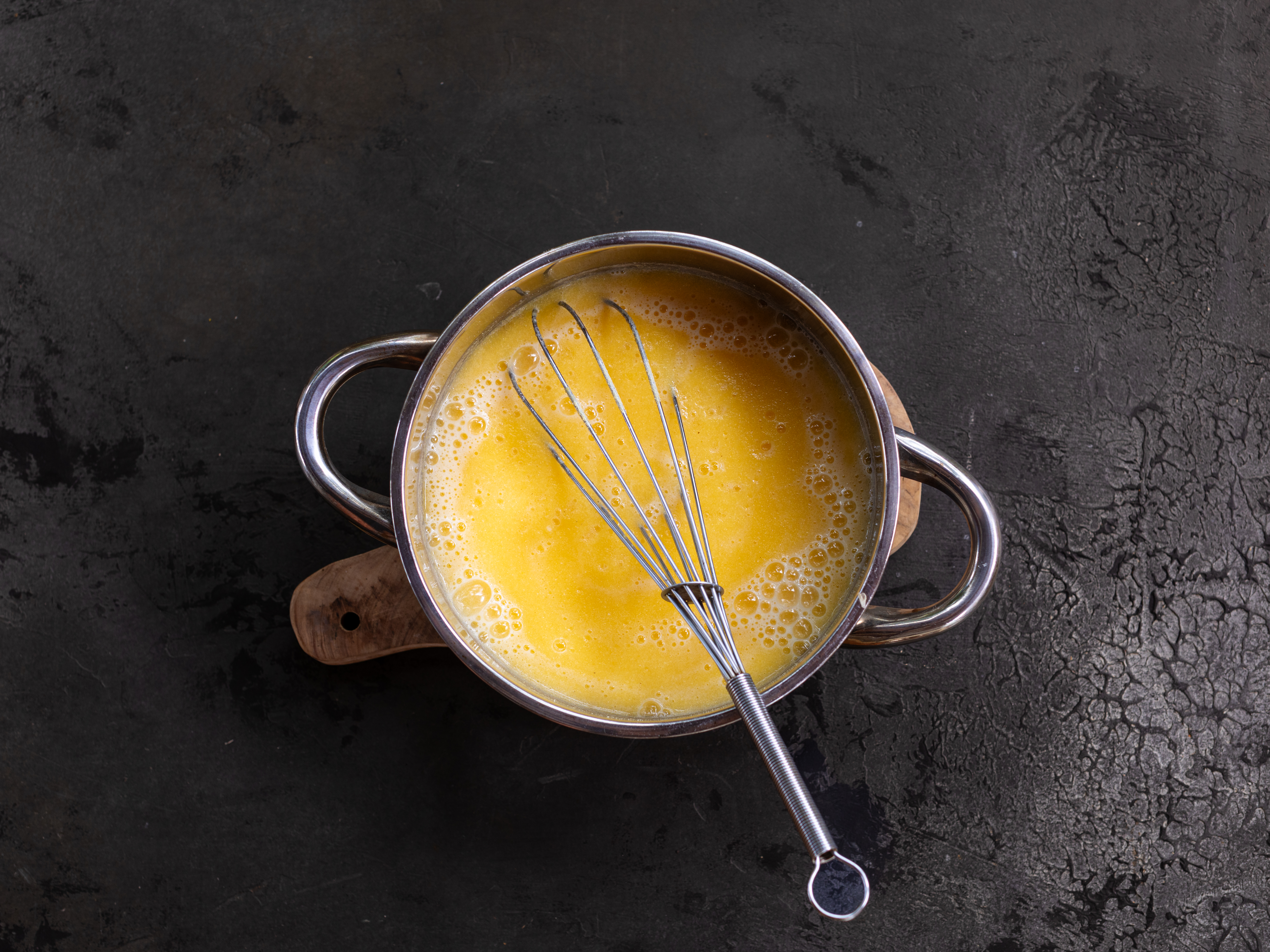 Schritt 2: Polenta für Miso Polenta mit Frühlingsgemüse zubereiten 
