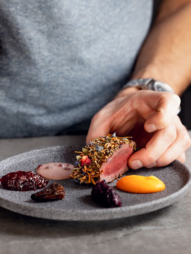 Hirschfilet im Blumenmantel Rezept1 Hirschfilet im Blumenmantel Rezept1