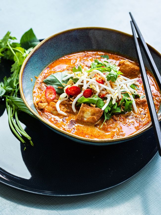 Christine Manfield's Prawn Laksa Rezept Christine Manfield's Prawn Laksa Rezept