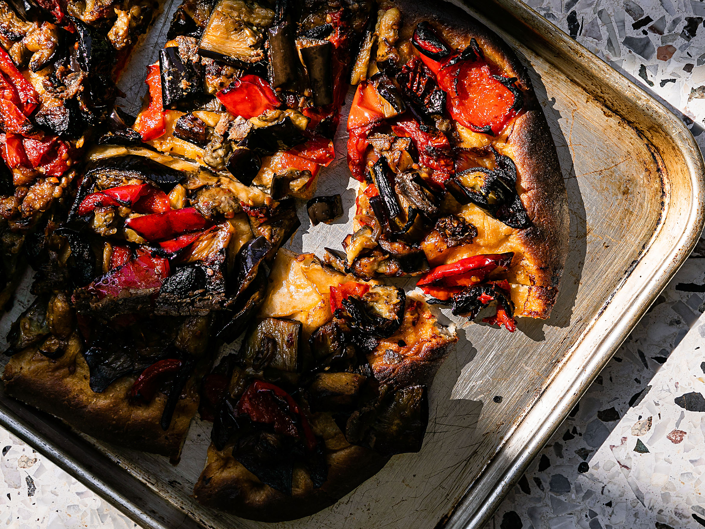 Schritt 4: Coca Escalivada aus dem Ofen nehmen und sofort servieren