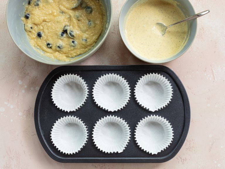 Schritt 4: Muffinförmchen befüllen 