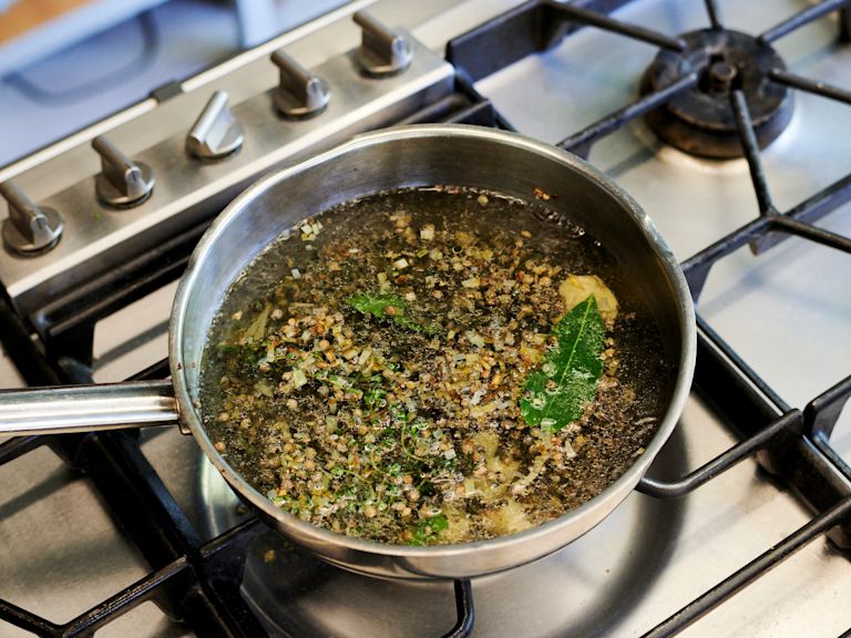 Schritt 2: Linsen und Pasta für Pasta et Lenticche kochen Schritt 2: Linsen und Pasta für Pasta et Lenticche kochen