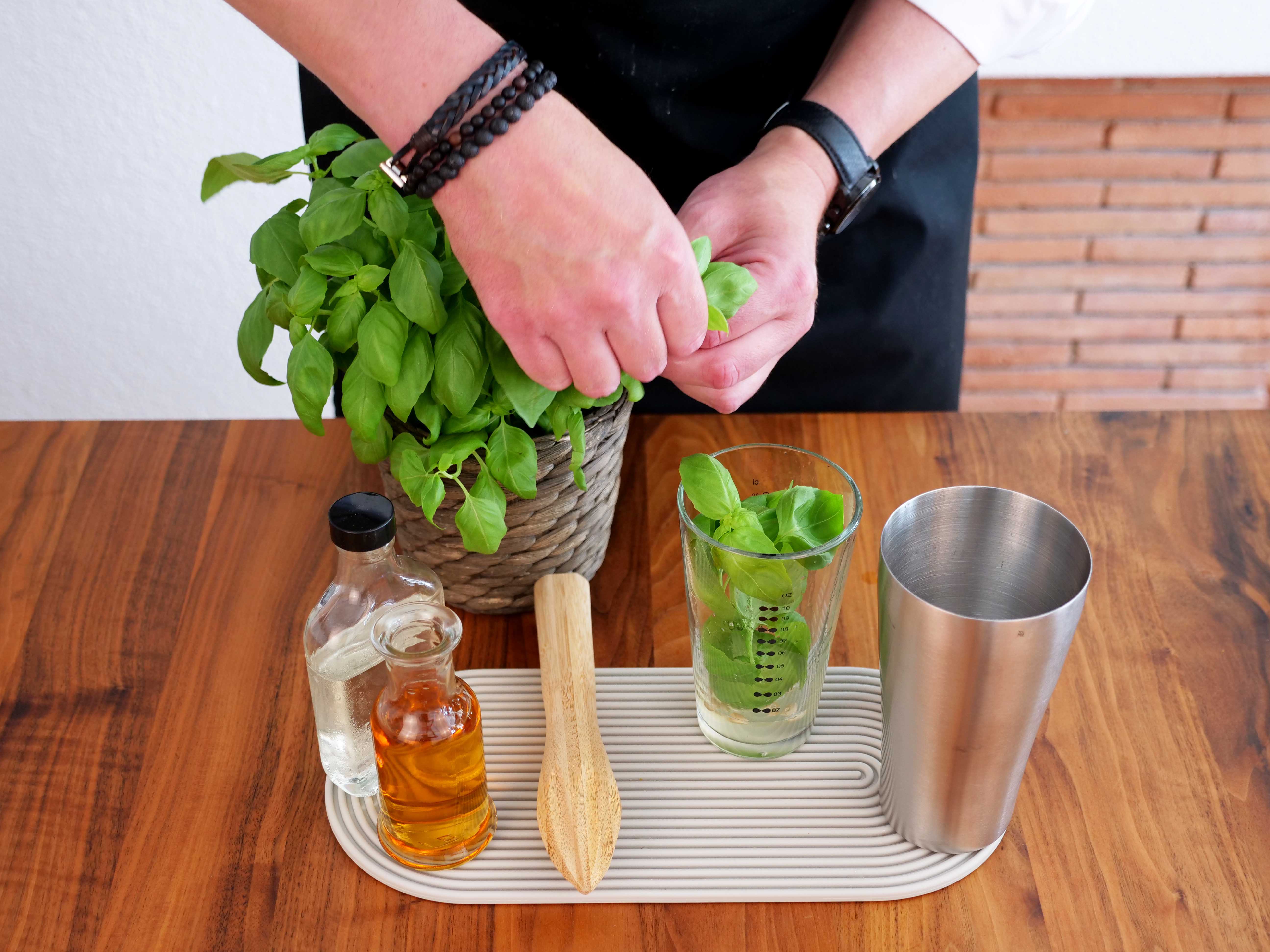 3. Basilikum hinzufügen