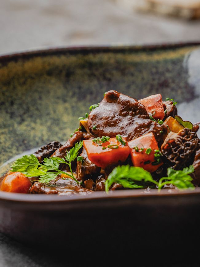 Geschmortes Rindsgeschnetzeltes mit Morcheln Rezept Geschmortes Rindsgeschnetzeltes mit Morcheln Rezept