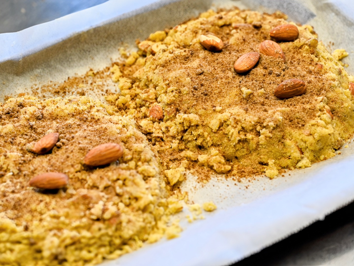 Schritt 2: Teig für Sbrisolona – Italienischer Mandelkuchen formen und backen 