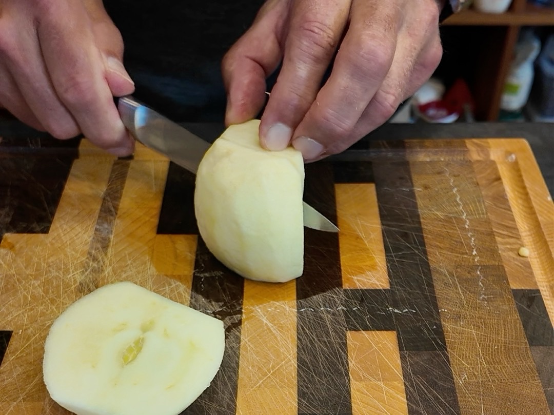 Schritt 1: Teig für Fine Apple Tart vorbereiten und Äpfel schneiden 