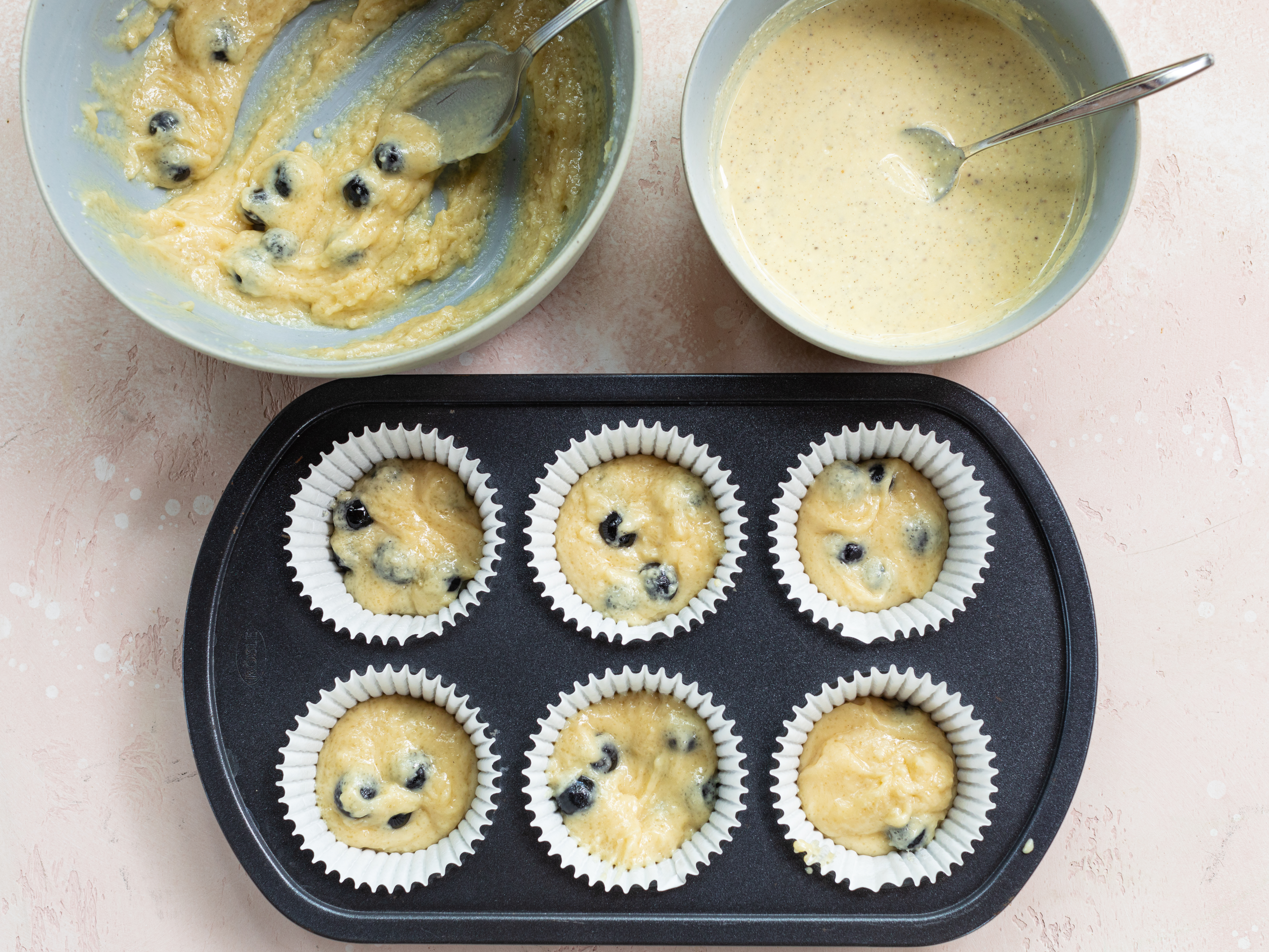 Schritt 4: Muffinförmchen befüllen 