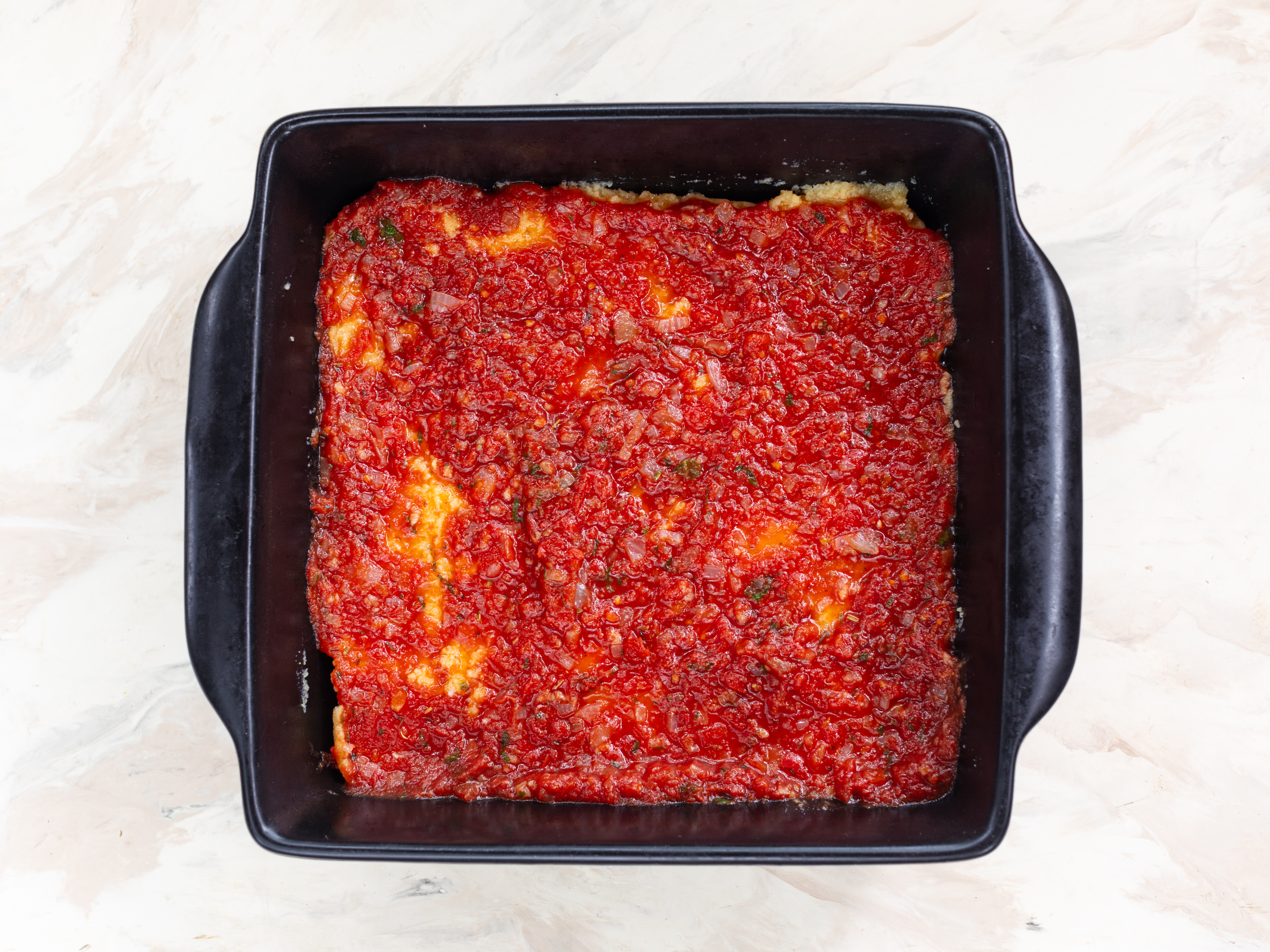 Schritt 4: Polenta „à la Parmigiana“ backen