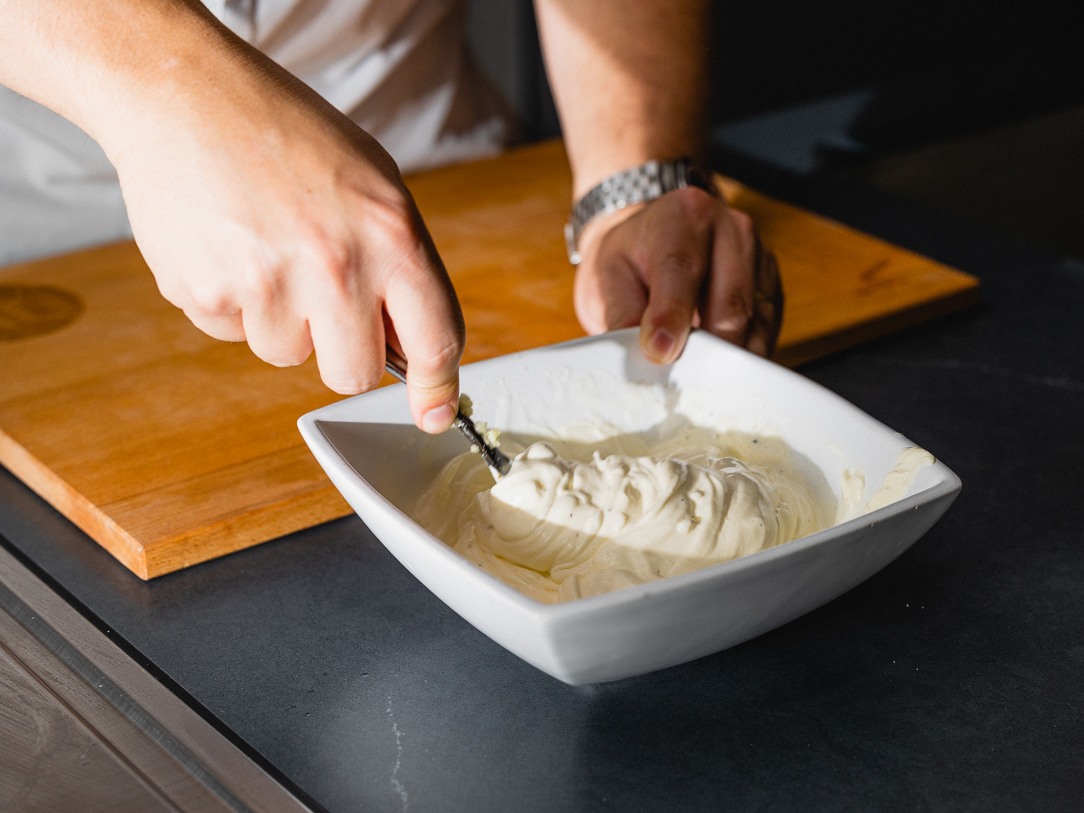 Schritt 1: Flammkuchen «Elsässer Art» - Vorbereitung  