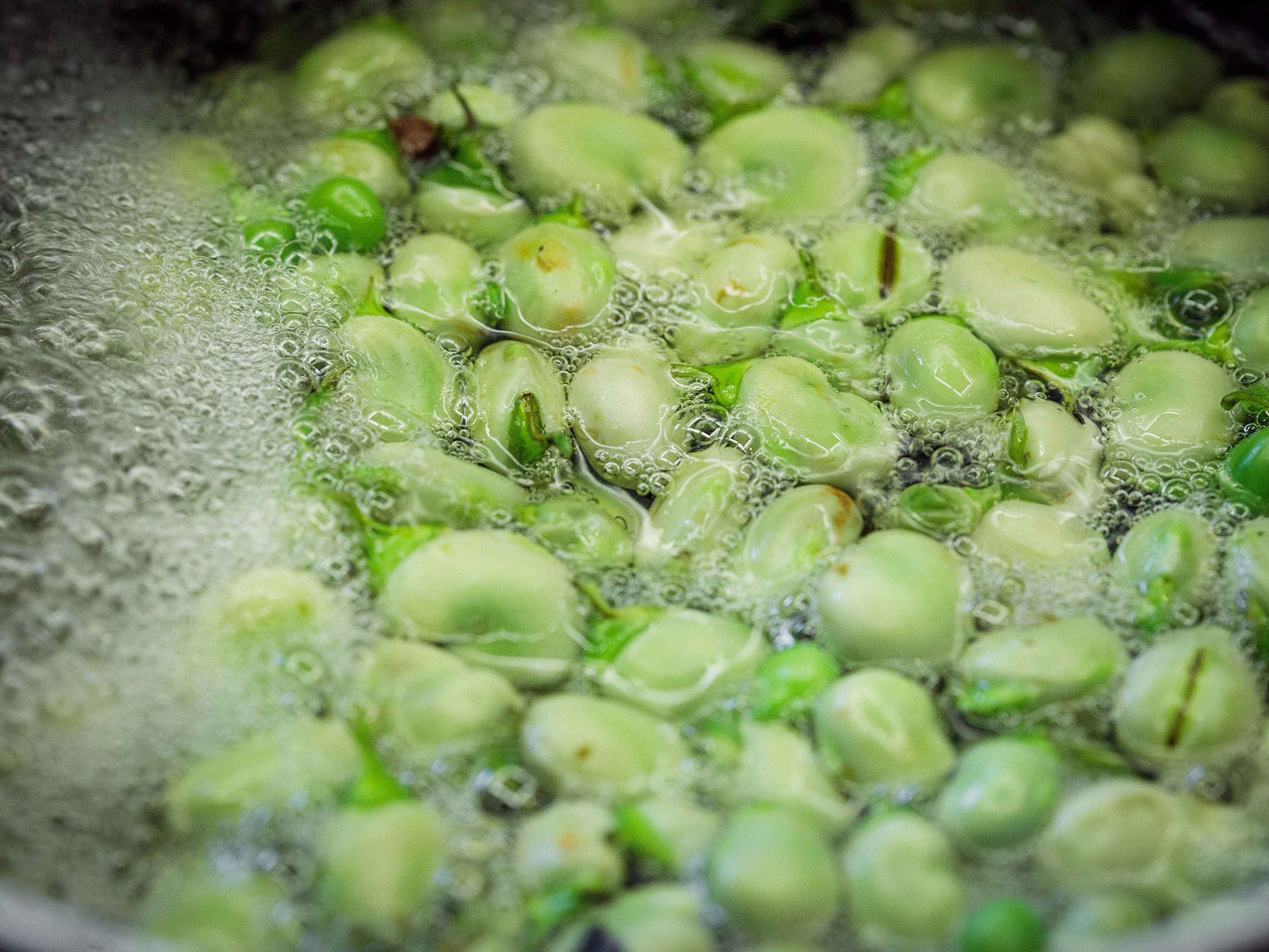 Schritt 2: Fave blanchieren