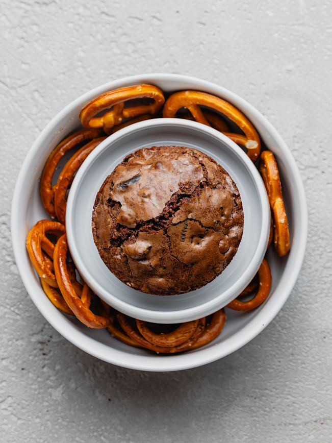 Salted Caramel Pretzel Brownies Rezept Salted Caramel Pretzel Brownies Rezept