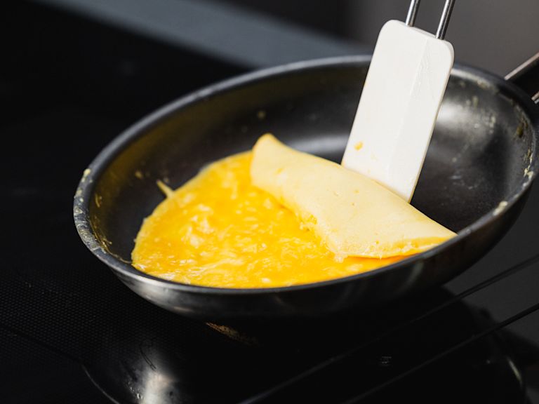 Schritt 3: Omelette braten Schritt 3: Omelette braten
