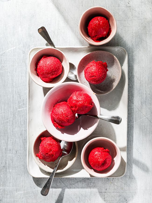 Himbeer-Zitronen Sorbet Rezept 2 Himbeer-Zitronen Sorbet Rezept 2