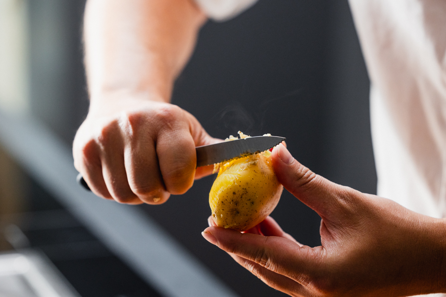 Schritt 3: Kartoffeln schneiden