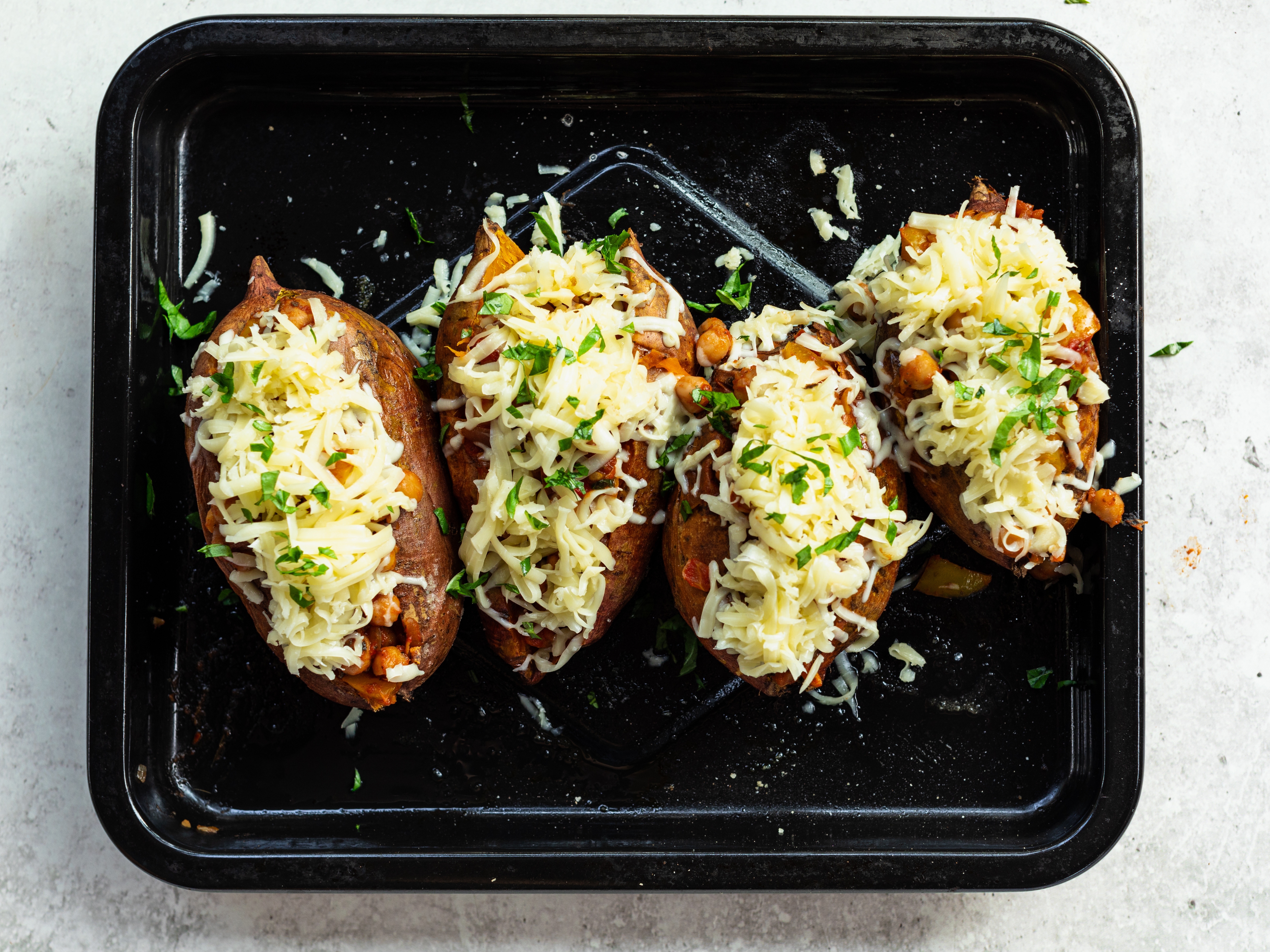 Schritt 3: Süsskartoffeln füllen 