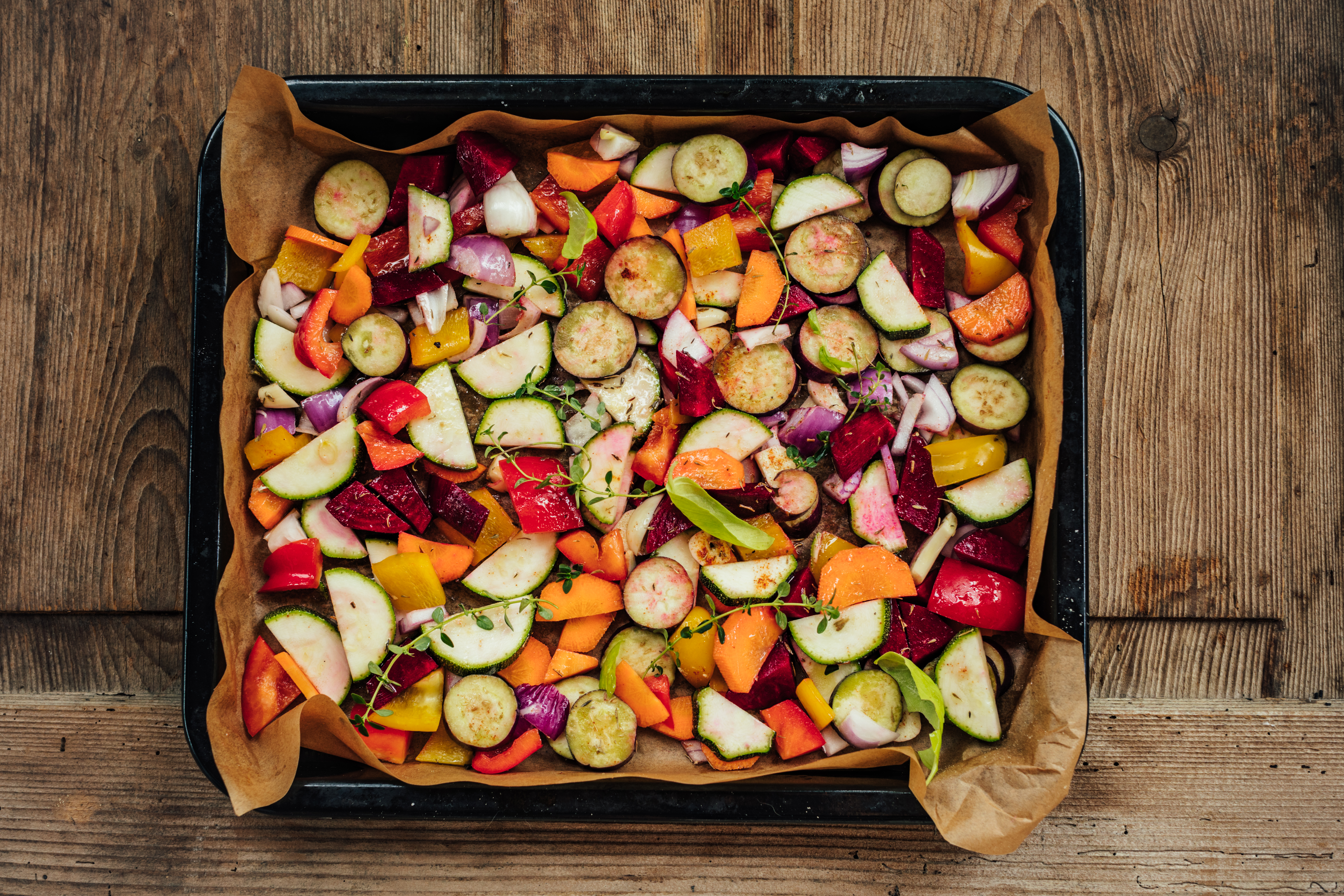 Schritt 1: Gemüse rösten