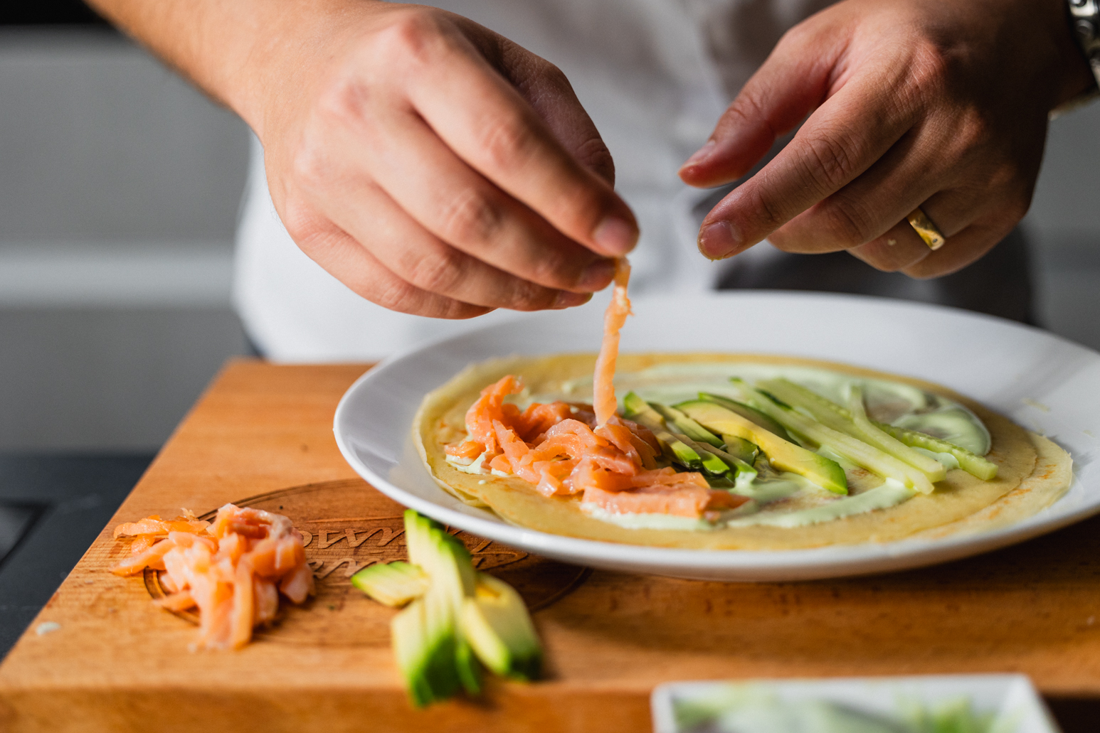 Schritt 4: Pfannkuchen füllen