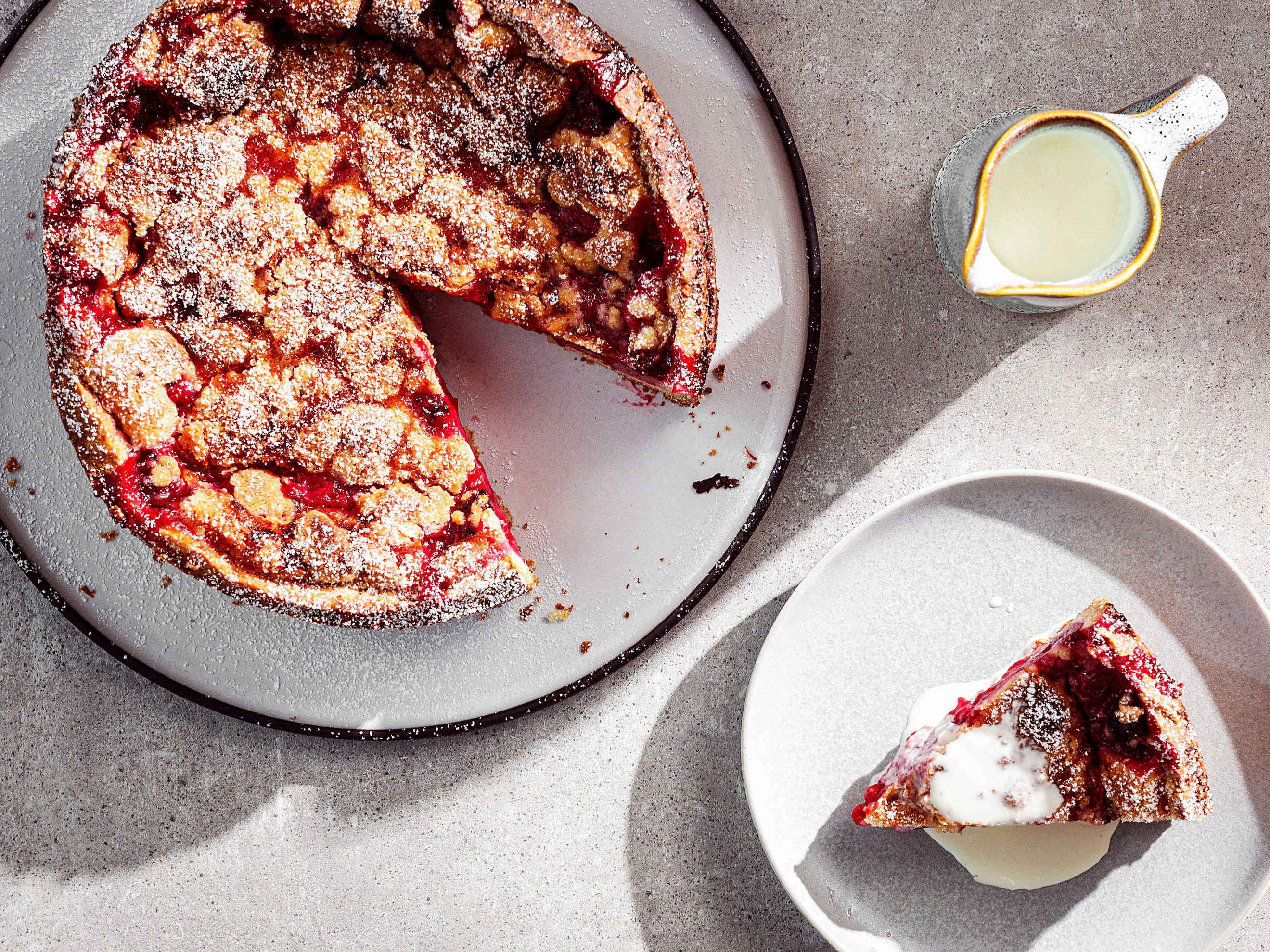 Schritt 5: Vanillecreme für Himbeer Streuselkuchen zubereiten.