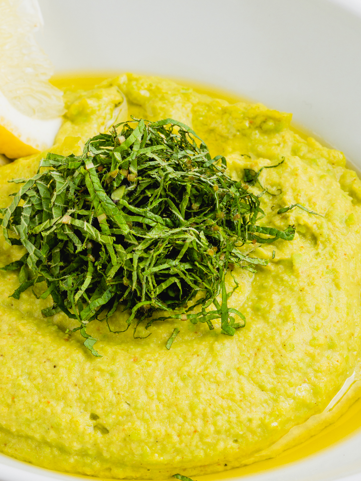 Grüner Erbsen-Hummus mit Minze und Zitrone Rezept 2