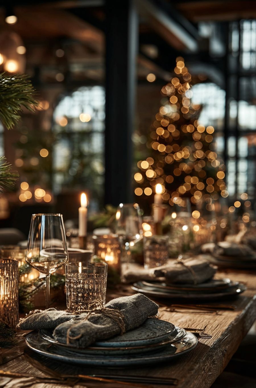 Festlicher Weihnachtstisch