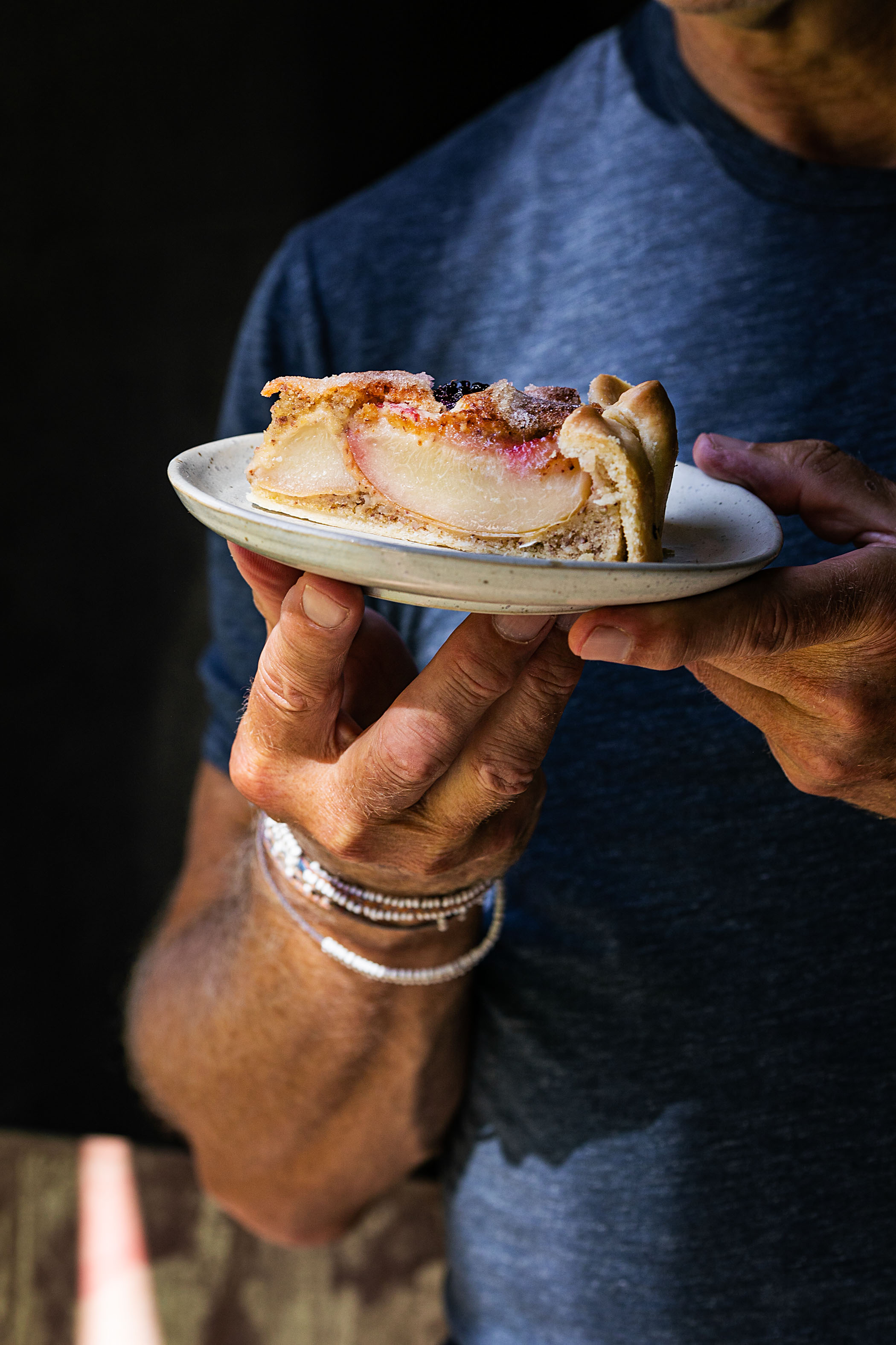 Pfirsichkuchen mit Brombeeren Rezept 2