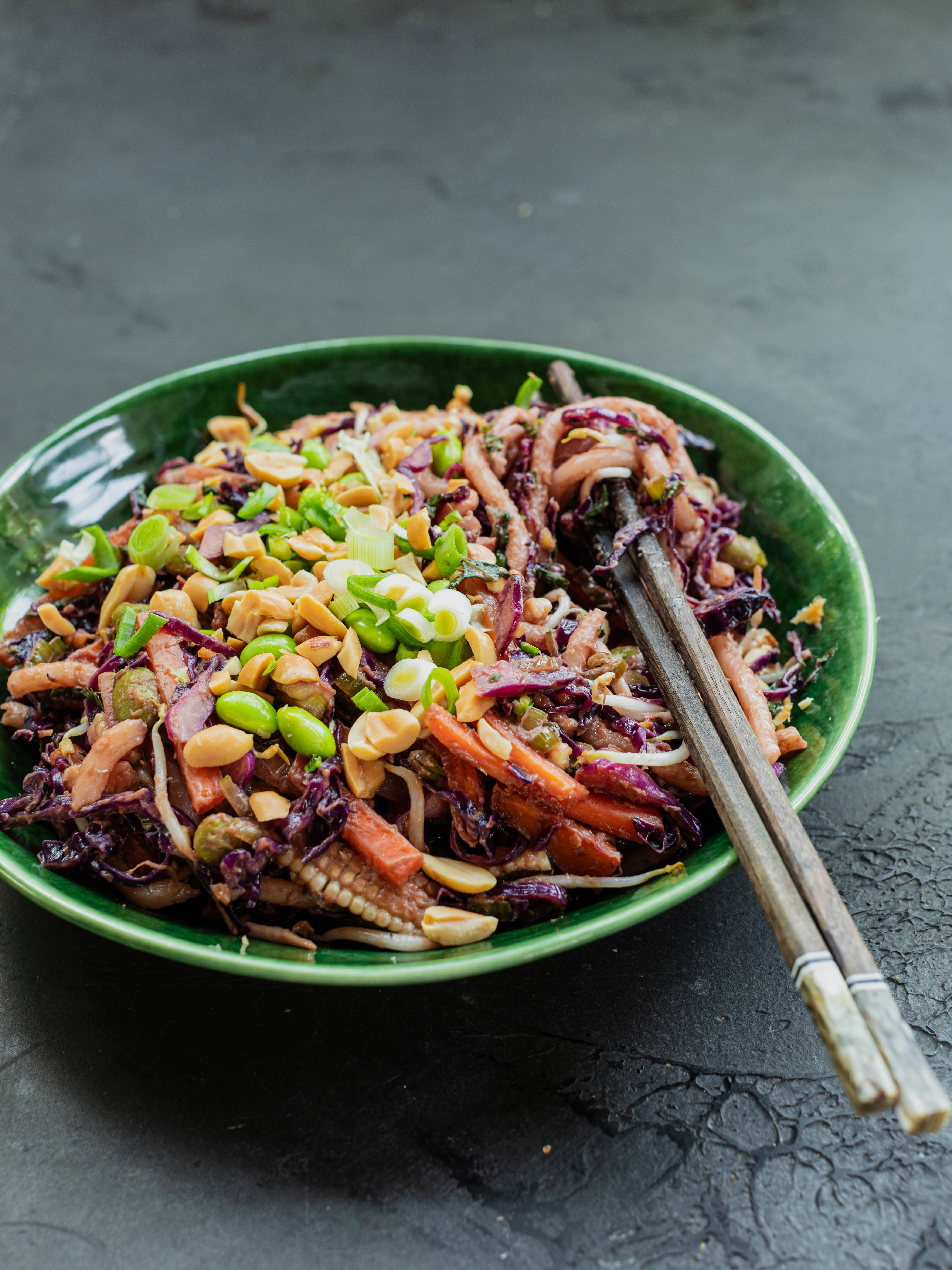 Udon-Nudeln mit Rotkohl Rezept 5