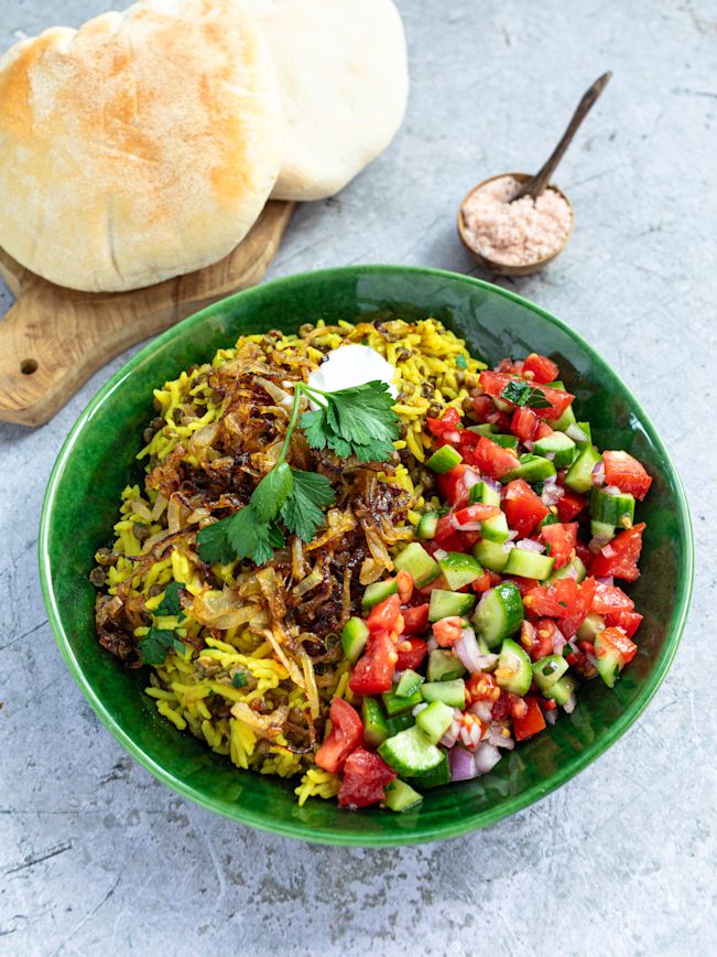 Mujadara - Reis mit Linsen Rezept Mujadara - Reis mit Linsen Rezept