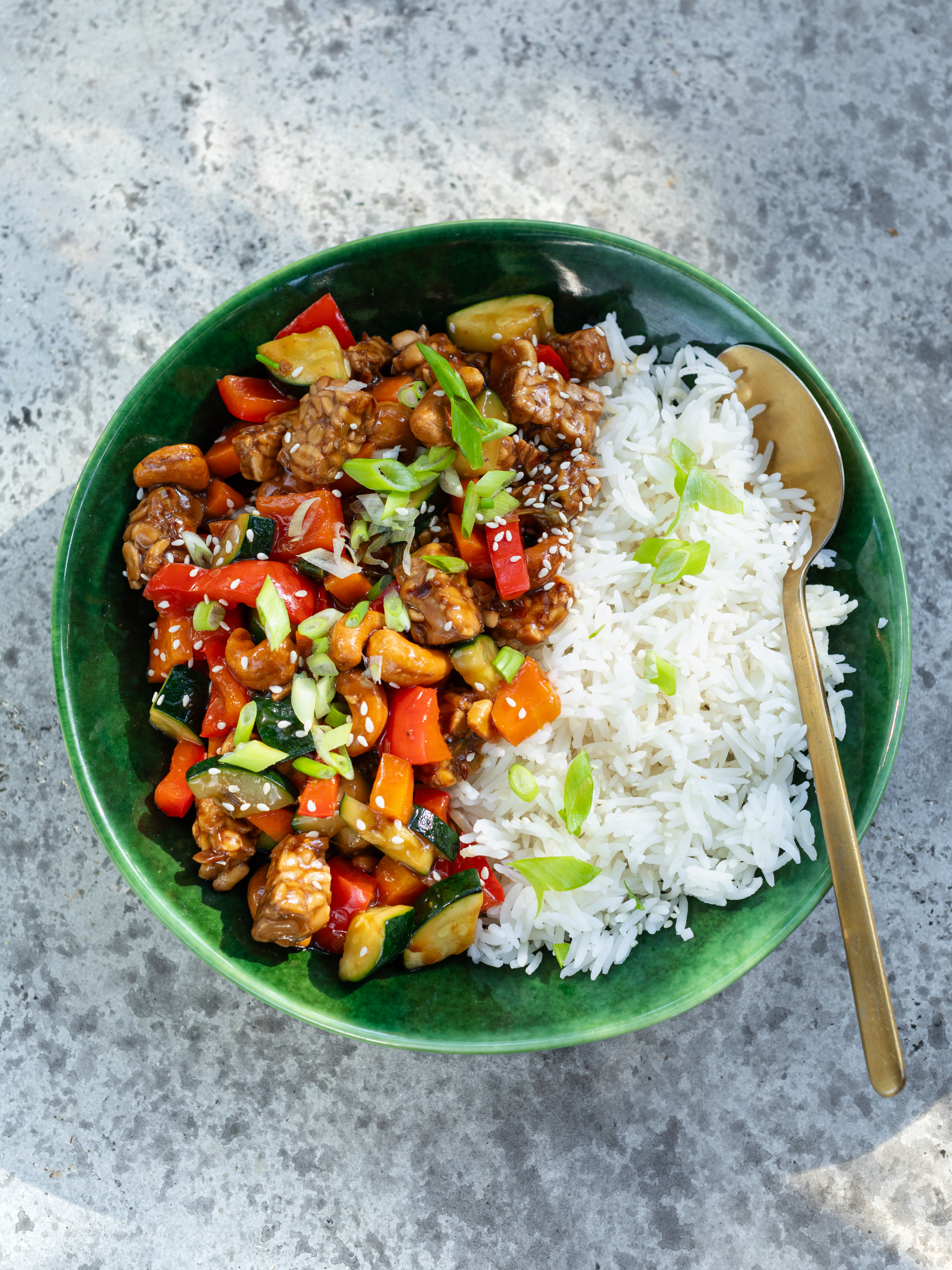 Tempeh-Cashew Stir Fry Rezept 1