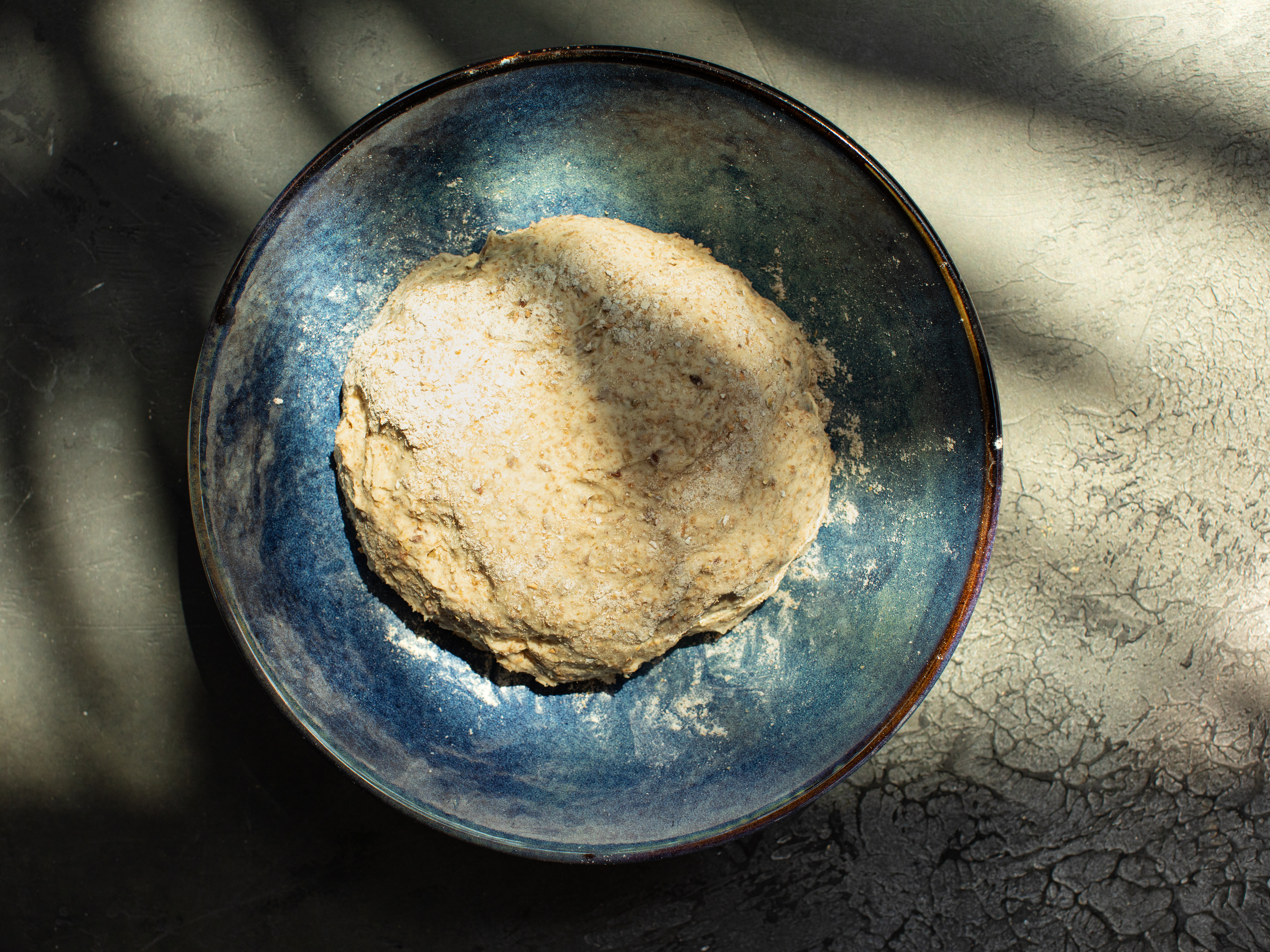 Schritt 1: Teig für Roggen-Bürli zubereiten 