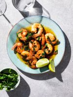 Shrimps mit Safran, Fino Sherry und Knoblauch Rezept